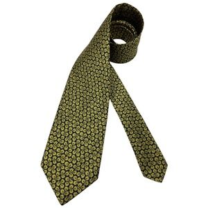 LIBERTY Navy/Gold Floral Silk LUXURY Tie ENGLAND